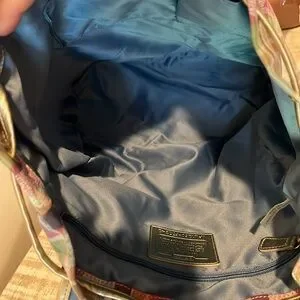 Coach | Bags | Coach Daisy Madras Packable Backpack Plaid  display picture 1
